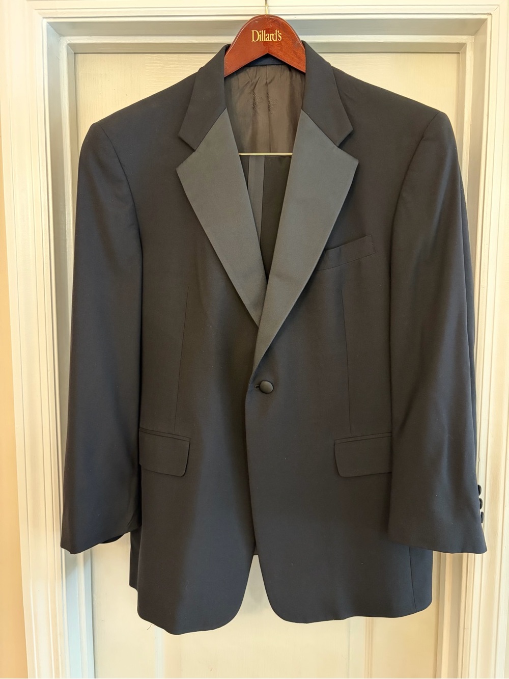 Burberry Full Tuxedo Suit Men's 40S Black Wool One-Button Pants 32x27 Formal